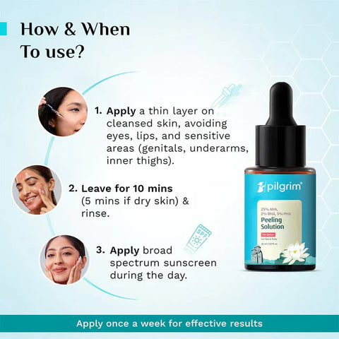 Pilgrim 25% AHA + 2% BHA + 5% PHA Peeling Solution